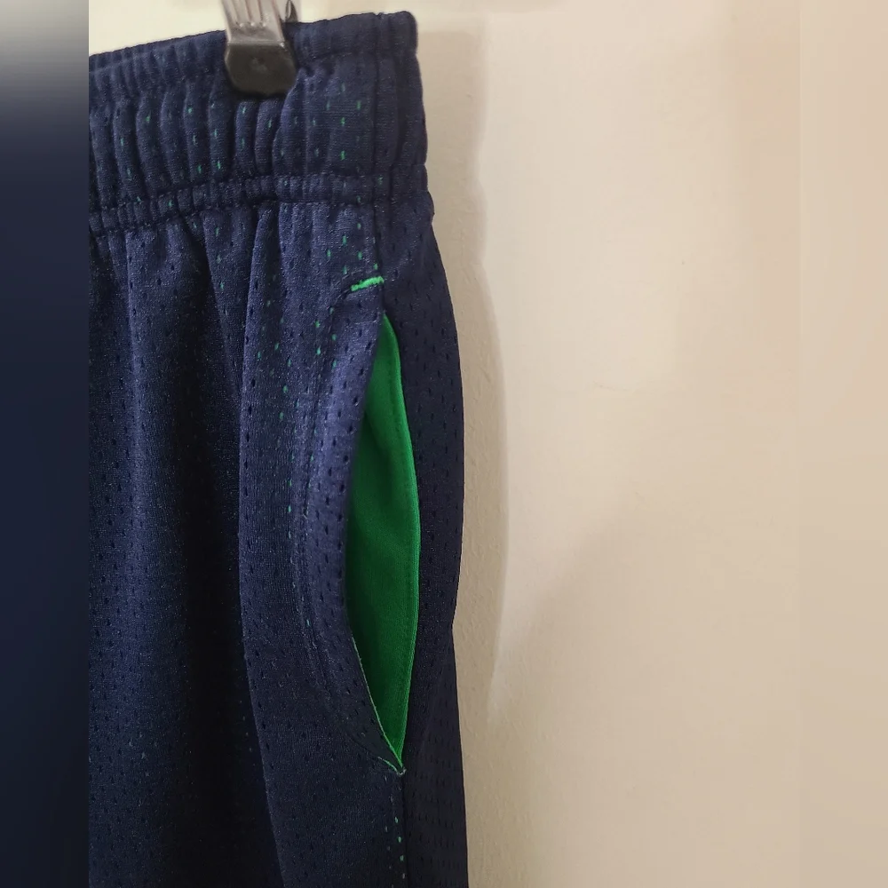 Polo Ralph Lauren Mesh Athletic Shorts Boy's Navy Blue & Neon Green Sz L